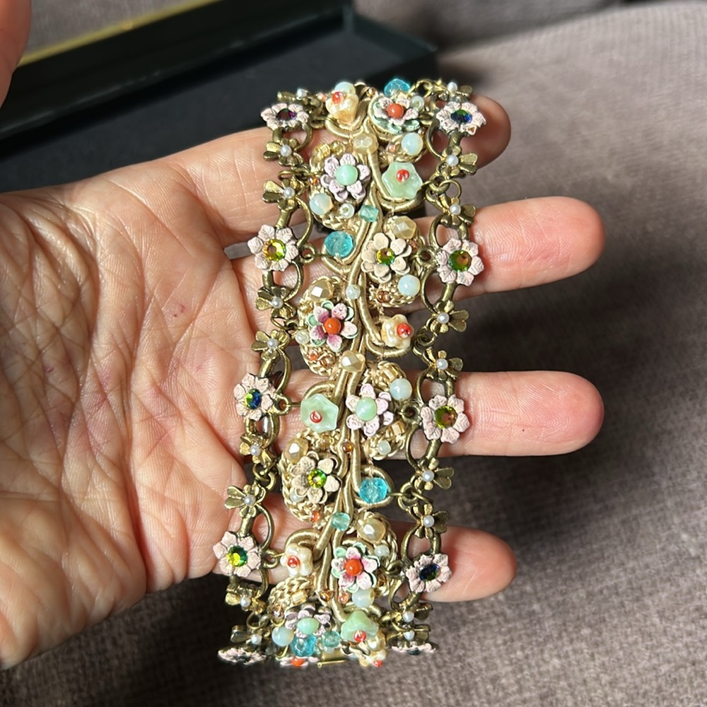 Vintage original Michal Negrin flower bracelet - Picture 8 of 8